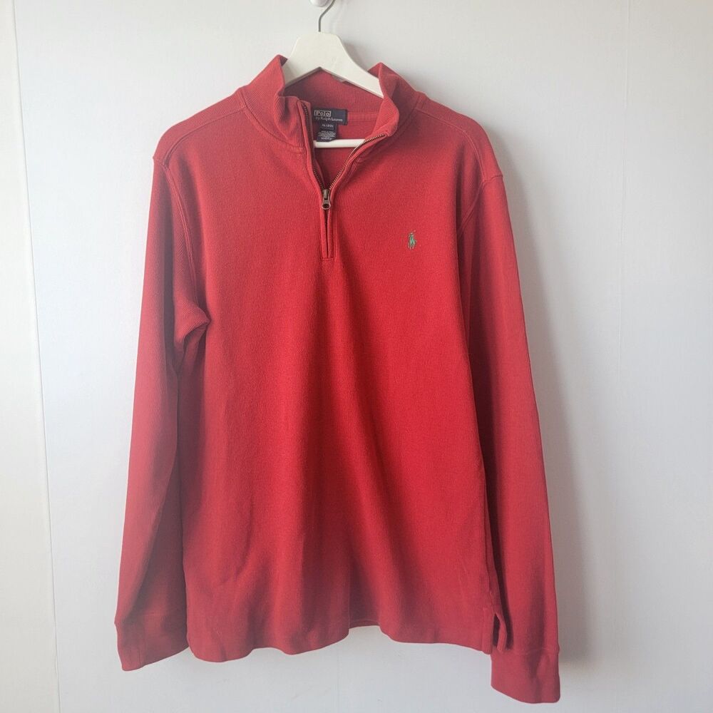 polo by ralph lauren Estate-Rib Quarter-Zip Pullover sweater sz‎ XL Mock Neck